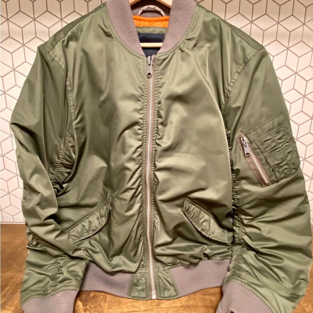 New! Lucky Brand Military Aviator Bomber Flight Jacket Type